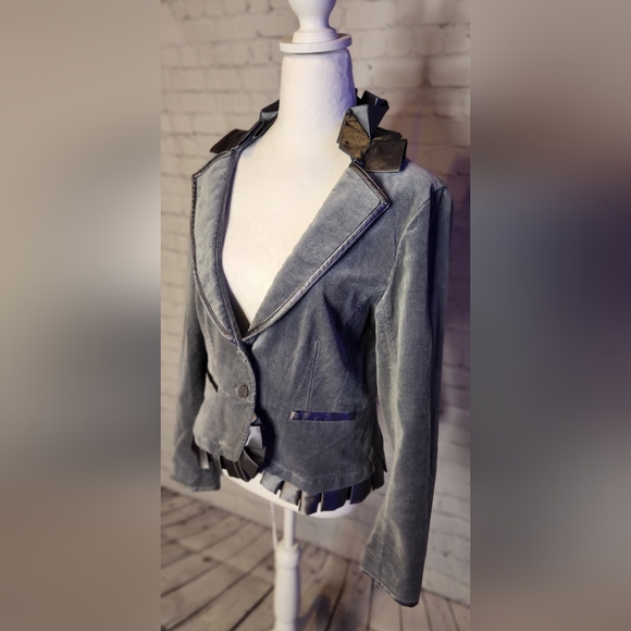 White House Black Market Jackets & Blazers - WHBM White House Black Market Velvet Peplum Evening Jacket